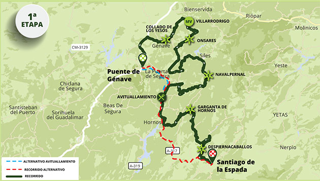 2023 Ruta del Sol stage 1 map